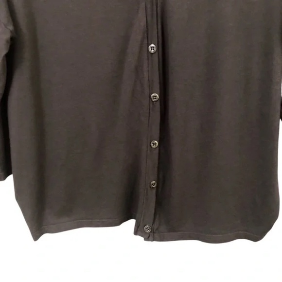 Groceries Apparel | Organic Cotton Hemp Button Up Oversized Slouchy Cardigan Top - Picture 3 of 13